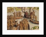 The Lusitanians send a second Boat towards me by Theodor de Bry