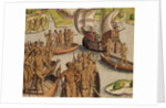 The Lusitanians send a second Boat towards me by Theodor de Bry