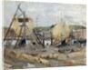 Boat building, 1874 by Berthe Morisot