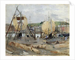 Boat building, 1874 by Berthe Morisot