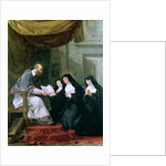 St. Francois de Sales Giving the Rule of the Visitation to St. Jeanne de Chantal by Noel Halle