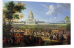 Louis XIV and his Entourage Visiting Les Invalides, 26th August 1706 by Pierre-Denis Martin