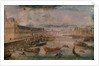 View of the Seine, the Grande Galerie of the Louvre and the College des Quatre Nations, c.1680 by French School