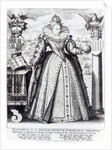 Queen Elizabeth I 1596 by Crispin I de Passe
