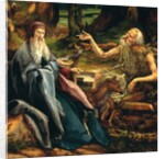 St. Anthony and St. Paul, detail from the Isenheim Altarpiece, 1512-15 by Matthias Grunewald