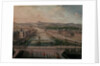 View of Place Dauphine and the Seine by French School