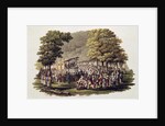 Camp Meeting of the Methodists in North America by Jacques (after) Milbert