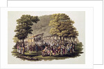 Camp Meeting of the Methodists in North America by Jacques (after) Milbert
