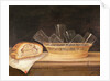 Basket of Glasses and a Meat Pie, before 1630 by Sebastian Stoskopff