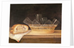 Basket of Glasses and a Meat Pie, before 1630 by Sebastian Stoskopff
