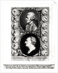 Portraits of the Encyclopaedists Jean Le Rond d'Alembert and Denis Diderot 1751-72 by French School