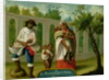 An Arvarrasado and Barsino Indian Couple with their Children by Mexican School