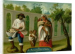 An Arvarrasado and Barsino Indian Couple with their Children by Mexican School