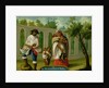 An Arvarrasado and Barsino Indian Couple with their Children by Mexican School