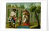 An Arvarrasado and Barsino Indian Couple with their Children by Mexican School