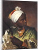 Portrait of a black man holding a bow, c.1697 by Hyacinthe Francois Rigaud