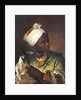 Portrait of a black man holding a bow, c.1697 by Hyacinthe Francois Rigaud