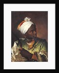 Portrait of a black man holding a bow, c.1697 by Hyacinthe Francois Rigaud
