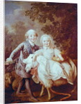 Charles of France Count of Artois and his Sister, Clothide 1763-64 by Francois-Hubert Drouais