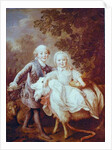 Charles of France Count of Artois and his Sister, Clothide 1763-64 by Francois-Hubert Drouais