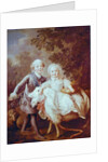 Charles of France Count of Artois and his Sister, Clothide 1763-64 by Francois-Hubert Drouais
