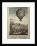 Hot-Air Balloon Experiment by the Montgolfier Brothers and Francois Pilatre de Rozier at Lyon, 19th January 1784 by French School