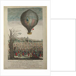 Hot-Air Balloon Experiment by the Montgolfier Brothers and Francois Pilatre de Rozier at Lyon, 19th January 1784 by French School