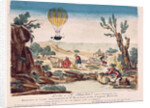 Appearance of the Hot-Air Balloon of Jean Pierre Blanchard between Calais and Boulogne, 1785 by French School