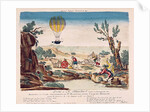 Appearance of the Hot-Air Balloon of Jean Pierre Blanchard between Calais and Boulogne, 1785 by French School