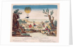 Appearance of the Hot-Air Balloon of Jean Pierre Blanchard between Calais and Boulogne, 1785 by French School