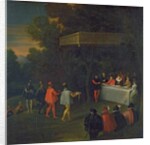 A Meal served to Henri IV Marie de Medicis Elisabeth de France and the Dauphin Louis in the Forest of Fontainebleau, after 1590 by Nicolas Labbe