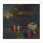 A Meal served to Henri IV Marie de Medicis Elisabeth de France and the Dauphin Louis in the Forest of Fontainebleau, after 1590 by Nicolas Labbe