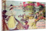 Poster advertising the spa resort of Enghien-les-Bains by French School