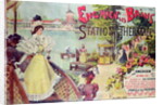 Poster advertising the spa resort of Enghien-les-Bains by French School