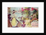 Poster advertising the spa resort of Enghien-les-Bains by French School