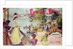 Poster advertising the spa resort of Enghien-les-Bains by French School