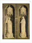 The Annunciation, outer panel from the Triptych of Moses and the Burning Bush, c.1476 by Nicolas Froment