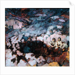 A Trench, right-hand panel of the triptych 'Remembering the Dead', c.1918 by Andre Devambez