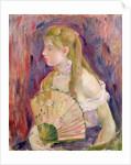 Young Girl with a Fan, 1893 by Berthe Morisot
