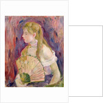 Young Girl with a Fan, 1893 by Berthe Morisot