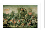 The Battle of Zama, 202 BC, 1570-80 by Giulio Romano