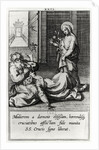 St. Catherine Exorcising a Demon from a Possessed Woman by French School