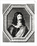 Portrait of Louis XIII engraving by Jean Morin by Philippe de Champaigne