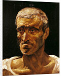 Head of a Shipwrecked Man, study for the Raft of Medusa, 1817-19 by Theodore Gericault