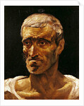 Head of a Shipwrecked Man, study for the Raft of Medusa, 1817-19 by Theodore Gericault