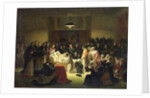The Last Moments of Charles-Ferdinand of France in the Administration Room of the Paris Opera House, 14th February 1820, c.1828 by Alexandre Menjaud