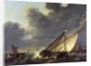 Boats in the Estuary of Holland Diep in a Storm by Aelbert Cuyp