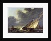 Boats in the Estuary of Holland Diep in a Storm by Aelbert Cuyp