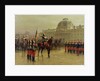 Colonel de La Rochetulon Presenting to the Recruits of the 6th Cavalry the Standard of the Regiment in January 1887, c.1887 by Louis Auguste Georges Loustaunau
