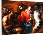Christ Healing the Blind Man of Jericho by Italian School